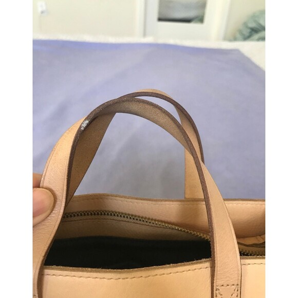 Madewell zip top transport crossbody tote natural buff - Picture 9 of 12